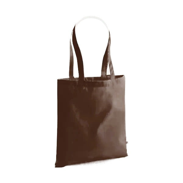 Tote Bag in Cotone Biologico Pesante con Stampa, 340 g/m² – Beige Cappuccino
