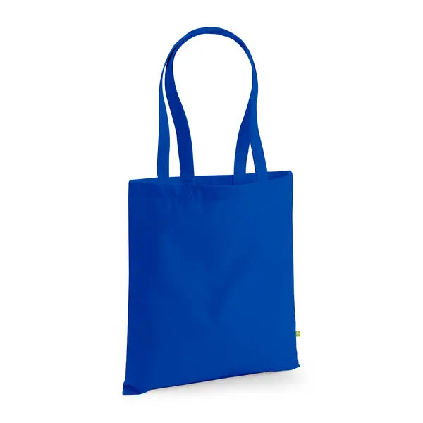 Kräftige Bio-Baumwolltasche mit Druck, 340 g/m² – Leuchtendes Royalblau