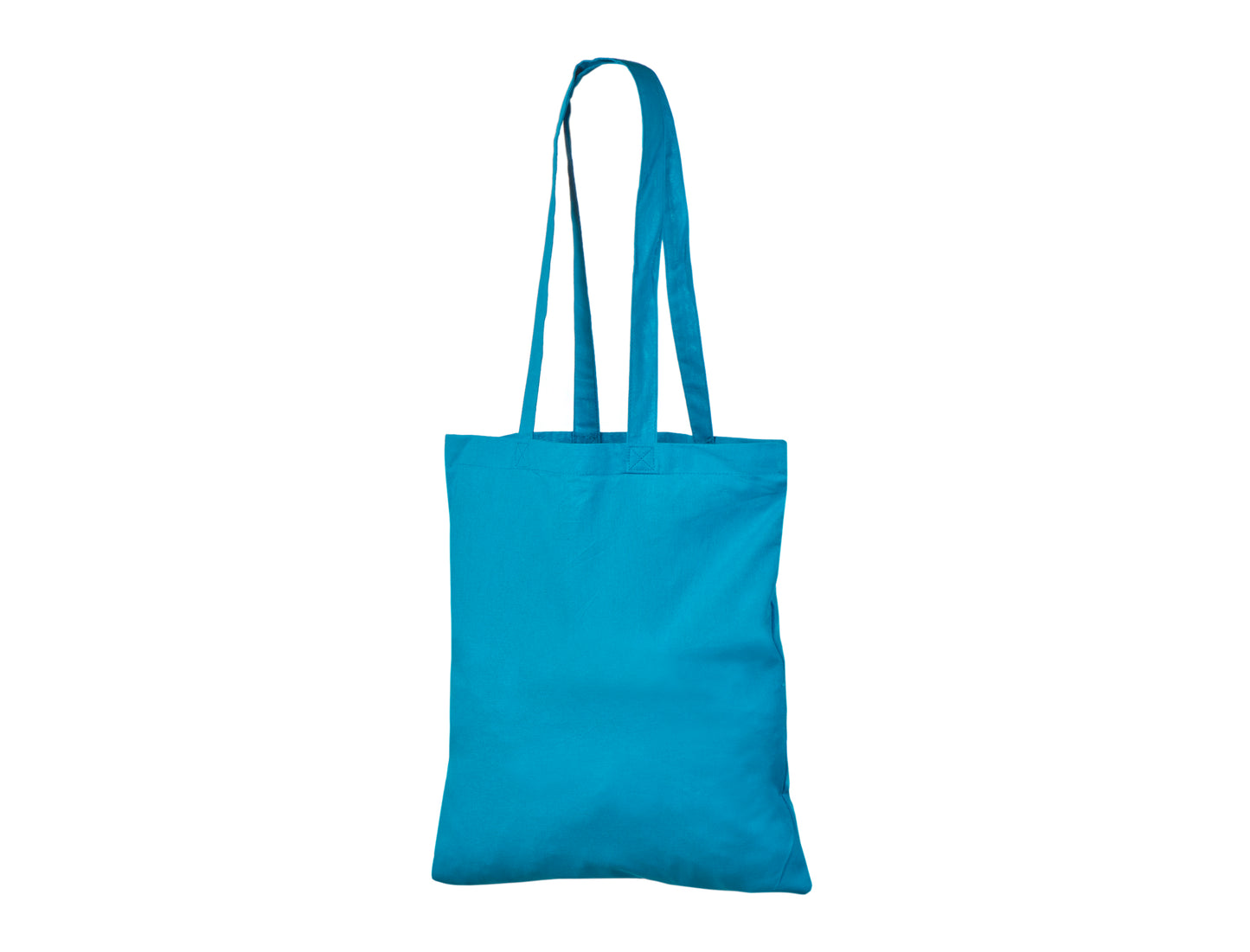 cotton tote bag with custom print light blue