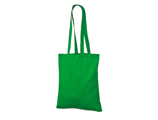 cotton tote bag with custom print green