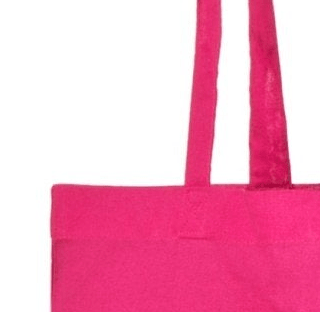 cheap personalized print totes - magenta pink