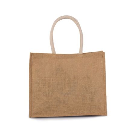 Luonnon ecru - Kulta Juuttinen rantalaukku 42 × 35 cm (330 g/m²)