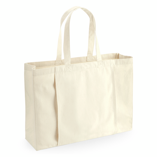 Luonnonvalkoinen luomupuuvillainen joogakassi ja ulkotasku matolle, 50 × 36 × 13 cm, 340 g/m²
