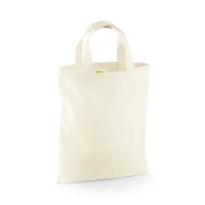 Naturfärgad mini bomullstygpåse med eget logotryck, 140 g/m², 26 × 32,5 cm