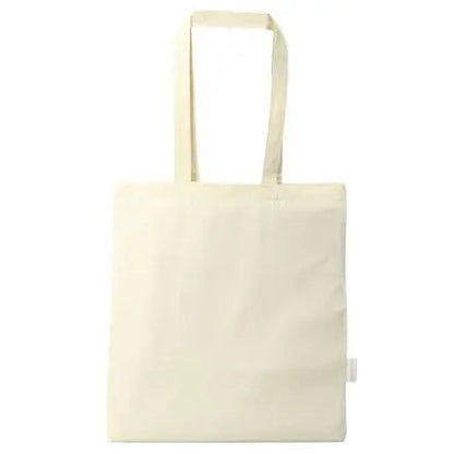 Natural White Organic Cotton Tote Bag with Custom Print 38 × 42 cm – 140 g/m²