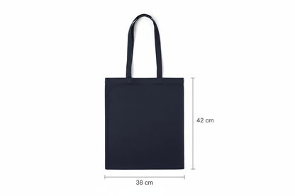 Naturvit tygkasse i återvunnen bomull (140 g/m², 38×42 cm)