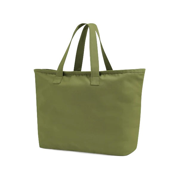 Bright Olive Oversized Heavy Duty Canvas Tote Bag in 475 g/m² cotton canvas, 47 × 40 × 17 cm, ready for custom logo print
