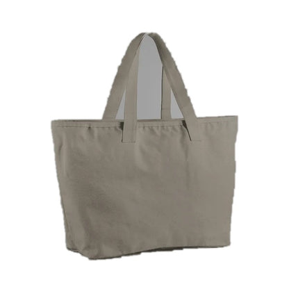 Mushroom Oversized Heavy Duty Canvas Tote Bag in 475 g/m² cotton canvas, 47 × 40 × 17 cm, ready for custom logo print