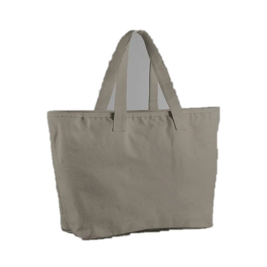 Mushroom Oversized Heavy Duty Canvas Tote Bag in 475 g/m² cotton canvas, 47 × 40 × 17 cm, ready for custom logo print