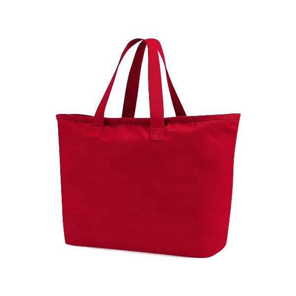 Scarlet Red Oversized Heavy Duty Canvas Tote Bag in 475 g/m² cotton canvas, 47 × 40 × 17 cm, ready for custom logo print