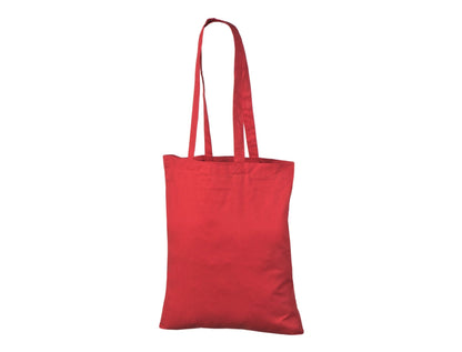 cheap cotton tote bag with custom print red