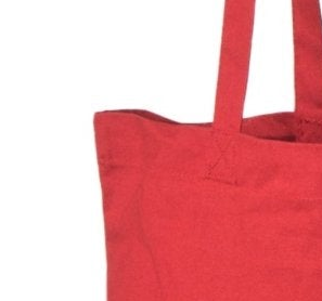 cheap  personalized print totes - red