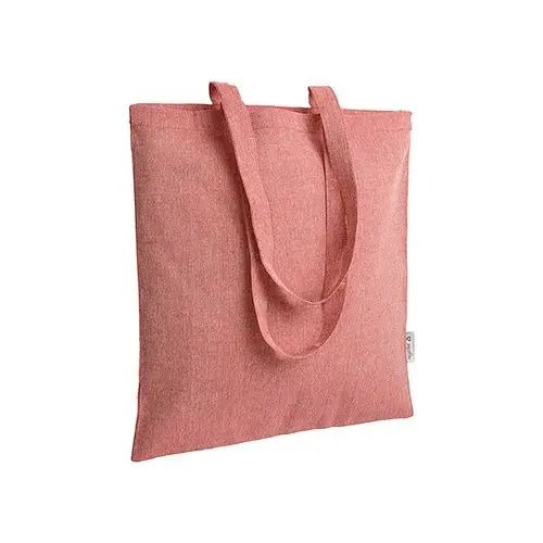 Rød meleret mulepose i genanvendt materiale 38 × 42 cm (140 g/m²)