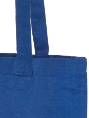 cheap personalized print totes - blue