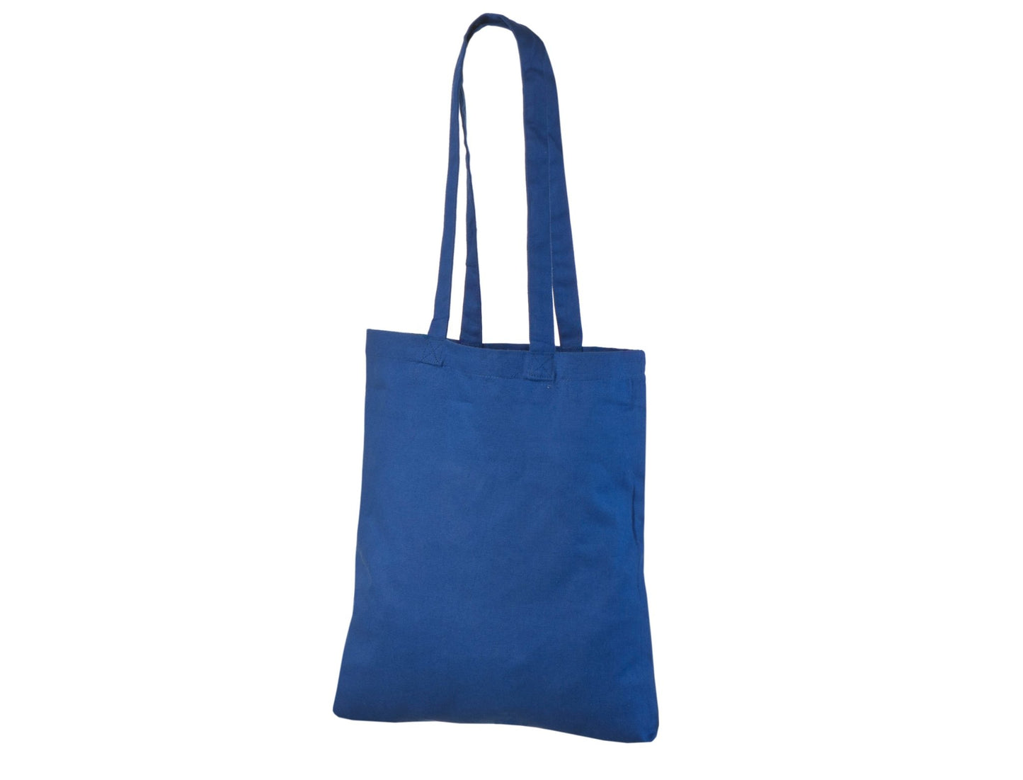 cheap cotton tote bag with custom print blue