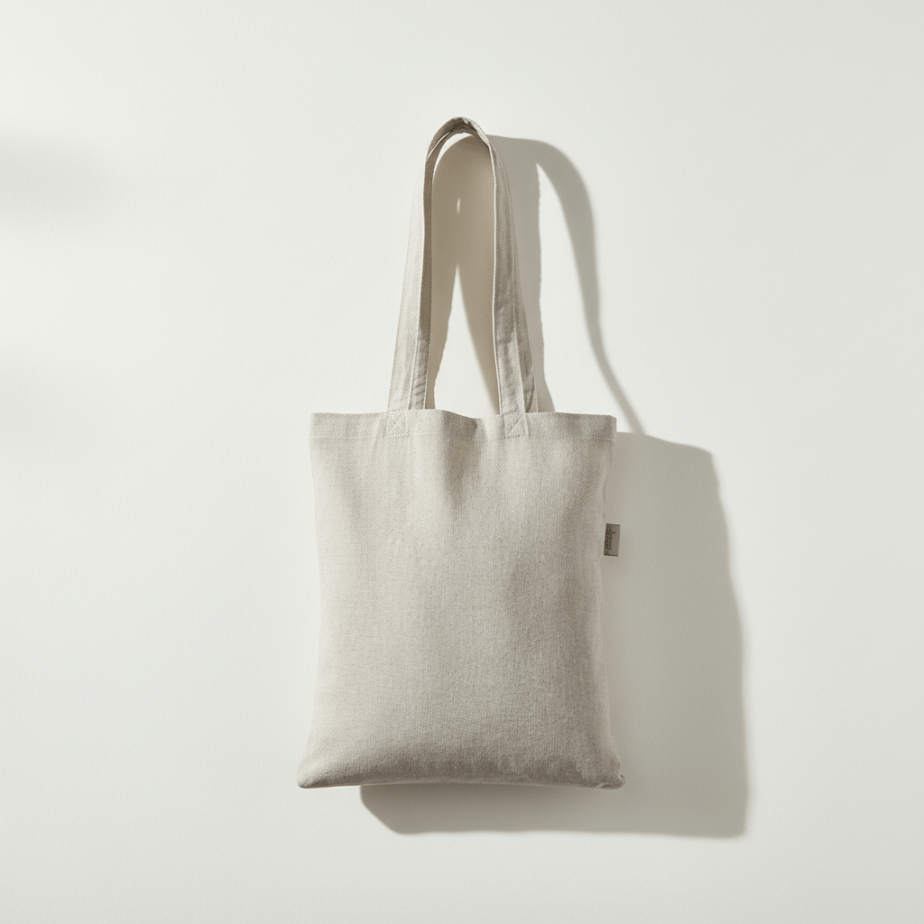 Grey Recycled Cotton Flat Bag 38 x 42 cm (140 g/m²)