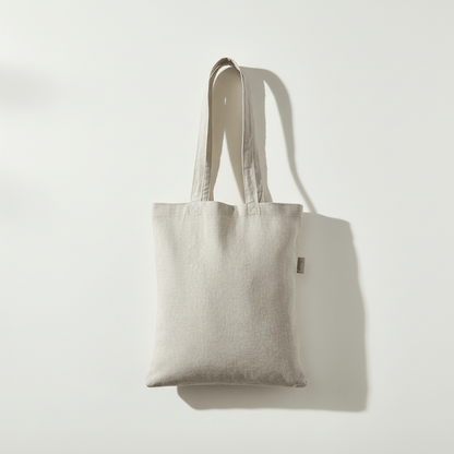 Grey Recycled Cotton Flat Bag 38 x 42 cm (140 g/m²)