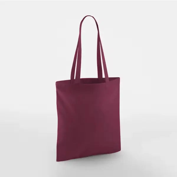 Burgundy Red Classic Cotton Tote Bag 38 × 42 cm (140 g/m²)