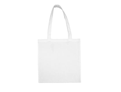Cheap thin cotton tote bag with custom print 100 g m2 - snow white