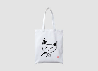 white tote bag with custom print