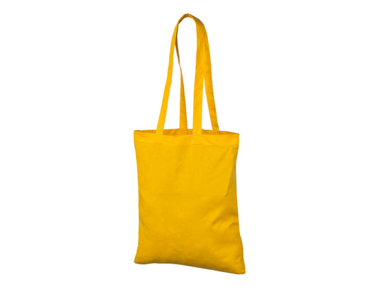 cotton tote bag with custom print yellow
